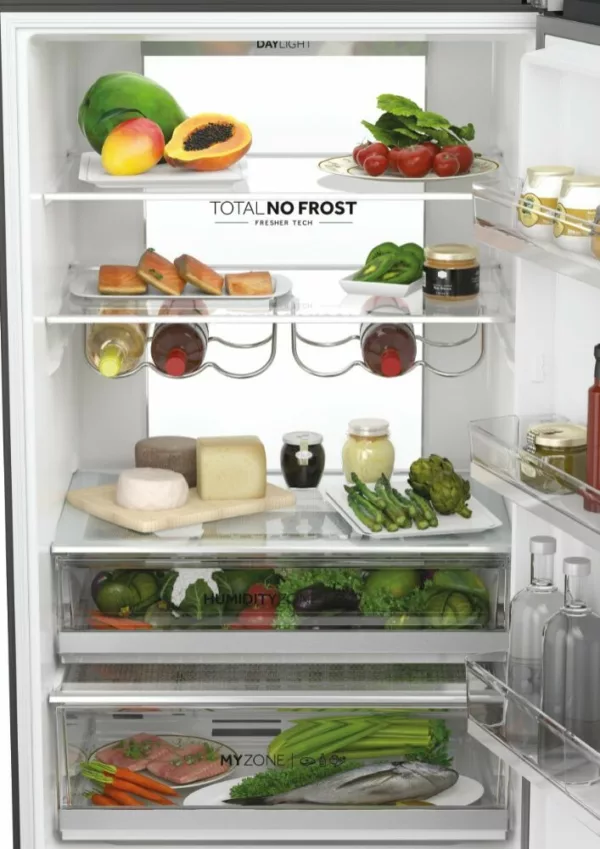 Haier HTW7720ENMB 7 refrigerator with freezer compartment with French door - cm. 70 hours. 201 - lit. 483 - black - Image 3