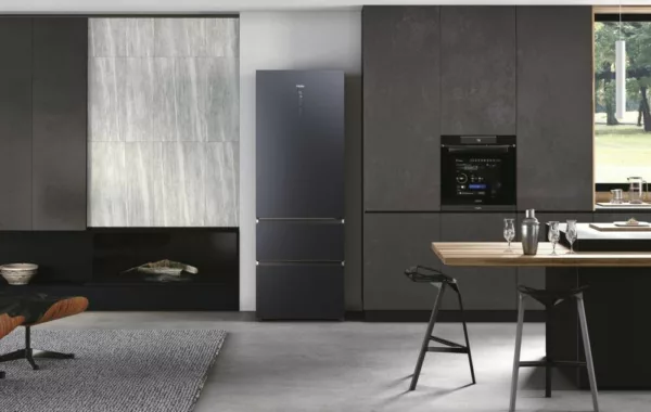 Haier HTW7720ENMB 7 refrigerator with freezer compartment with French door - cm. 70 hours. 201 - lit. 483 - black - Image 4