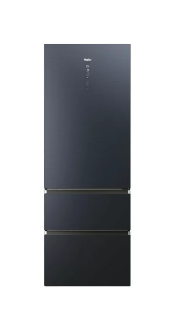 Haier HTW7720ENMB 7 refrigerator with freezer compartment with French door - cm. 70 hours. 201 - lit. 483 - black