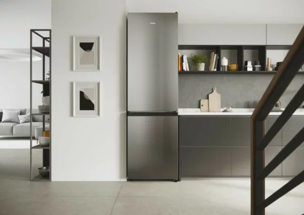 Haier HDW1620DNPK 1 Freestanding refrigerator with freezer cm. 60 h 200 - according to 377 - silver - Image 2