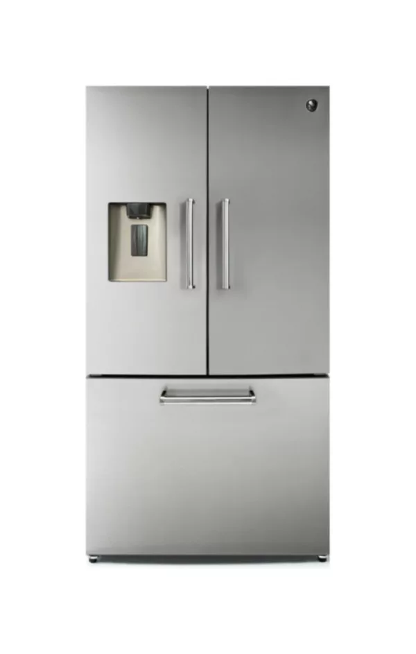Steel EQFR-9F Enfasi Freestanding refrigerator with french door freezer - cm. 91 hours 178 - lt. 596 - stainless steel
