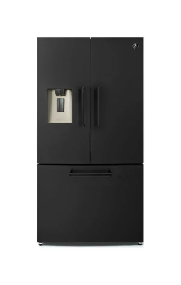 Steel EQFRB-9F NF All Black built-in refrigerator french door with freezer compartment - cm. 91 hours 178 - according to 596 - smoke black