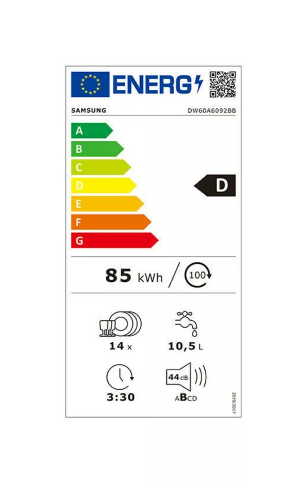 Samsung DW60A6092BB Total integrated dishwasher cm. 60 - 14 envelopes - Image 9