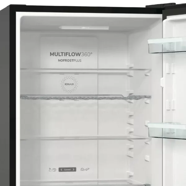 Gorenje NRK6192ABK4 Freestanding refrigerator with freezer cm. 60 o'clock 185 - l. 300 - black - Image 9
