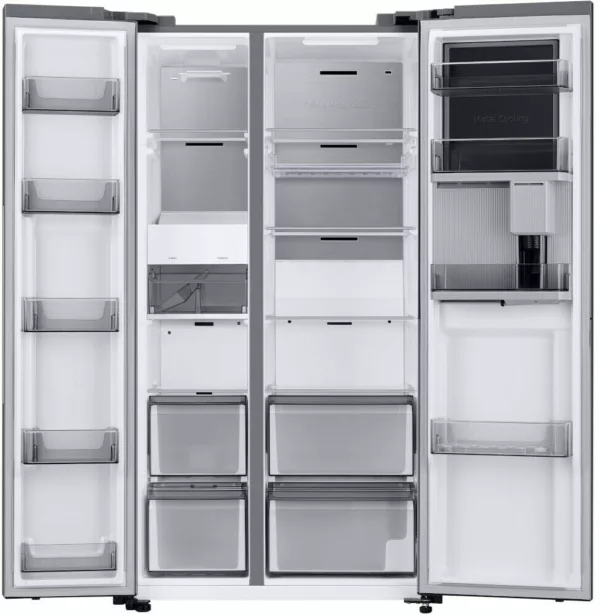Samsung RH69B8941S9 side by side refrigerator with freezer - cm. 91 o'clock 178 - l. 645 - stainless steel - Image 4