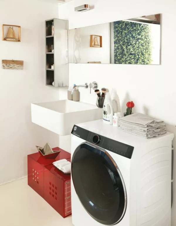 Hoover H7W449AMBC-S washing machine cm. 60 - capacity 9 kg - white - Image 11