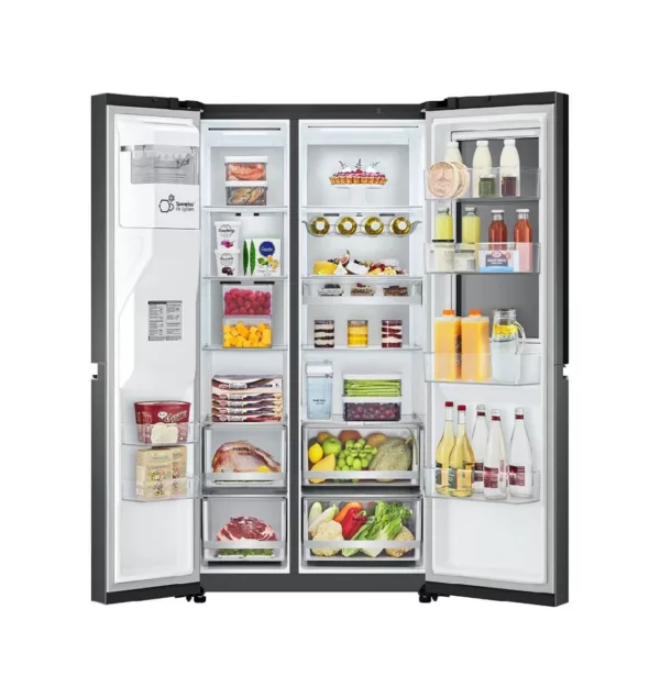 Lg GSXV91MCAE refrigerator with freezer compartment side by side cm. 91 o'clock 179 - l. 635 - black - Image 4