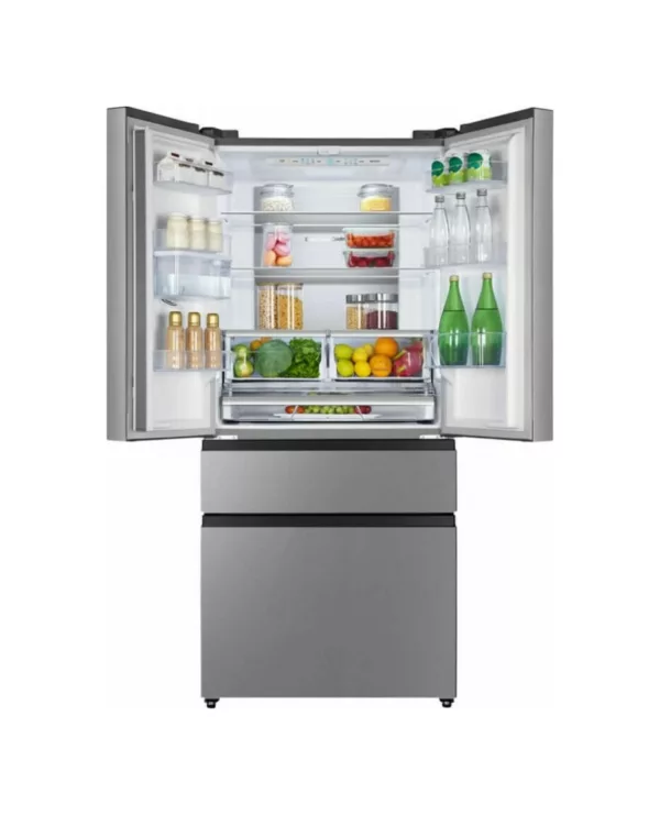 Hisense RF540N4WIE French door refrigerator freezer with dispenser cm. 79 hours 182 - 480 liters. - stainless steel - Image 2