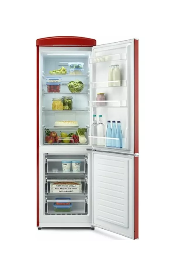 Severin RKG8997 Freestanding refrigerator with freezer - cm. 60 o'clock 195 - l. 315 - red - Image 3