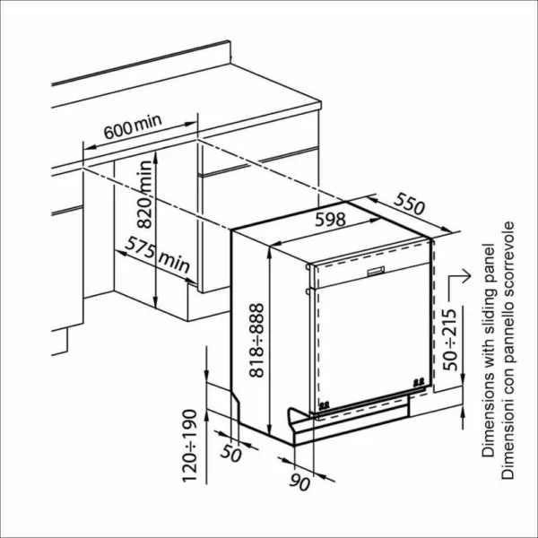 Foster KS PLUS fully integrated dishwasher 60 cm - 13 place settings - Image 2