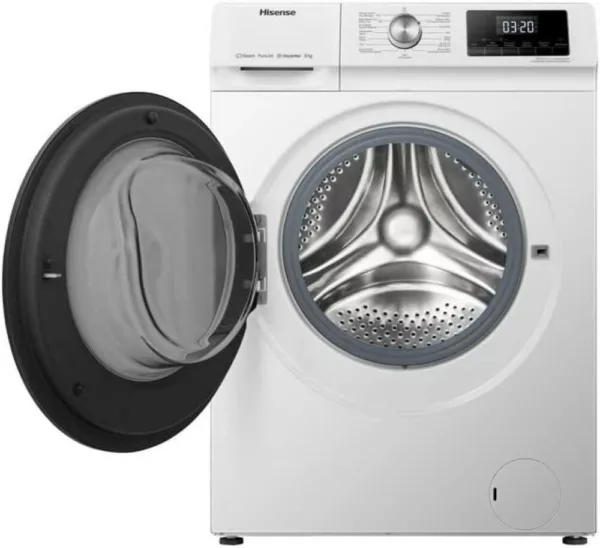 Hisense WFQA8014EVJM washing machine cm. 60 - capacity 8 kg - white/black - Image 4
