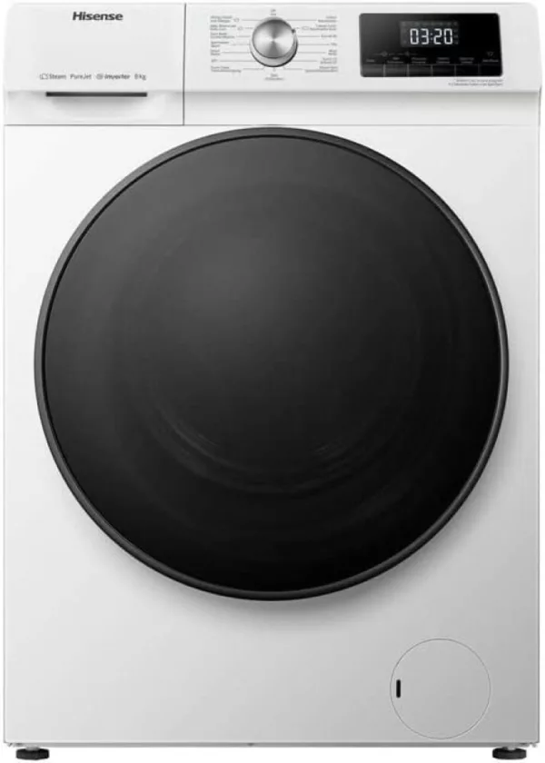 Hisense WFQA8014EVJM washing machine cm. 60 - capacity 8 kg - white/black