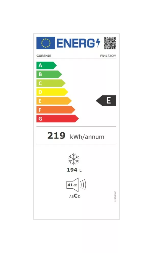 Gorenje FN4172CW Freestanding freezer cm. 55 o'clock 169 - l. 194 - white - Image 4