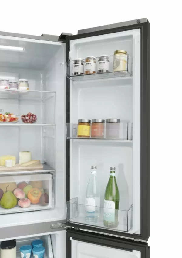 Haier HCR3818ENMM Cube 83 Series 3 Side by Side Fridge with Freezer - cm. 83 watch 182 - according to 467 - silver - Image 5