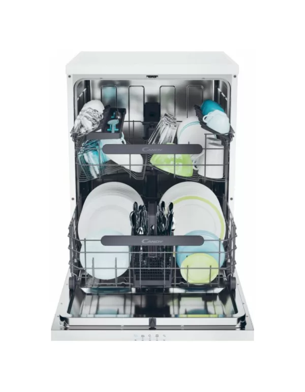 Candy CF 4E7L0W Rapido' Freestanding dishwasher cm. 60 - 14 place settings - white - Image 3