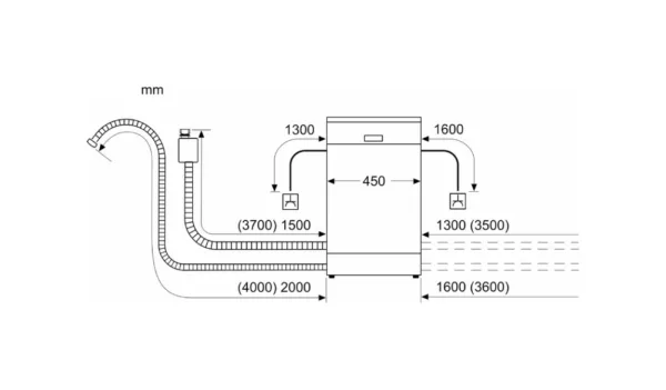 Bosch SPH4HMX31E Series 4 Total integrated dishwasher cm. 45 - 10 covers - Image 9
