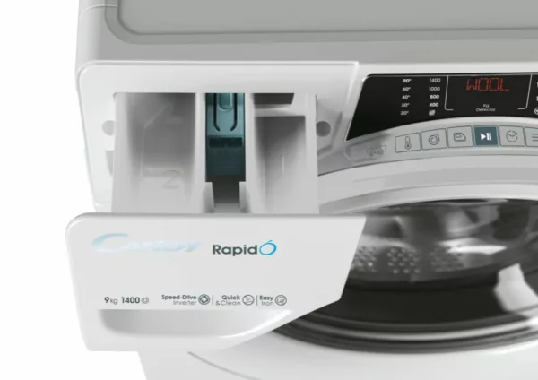 Candy RO 1494DWMT/1-S Rapidó washing machine cm. 60 - capacity 9 kg - white - Image 6