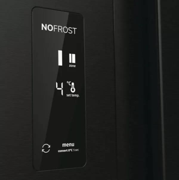 Gorenje NRR9185EABXL refrigerator with side-by-side freezer cm. 92 hours 179 – lit. 550 – black stainless steel - Image 2