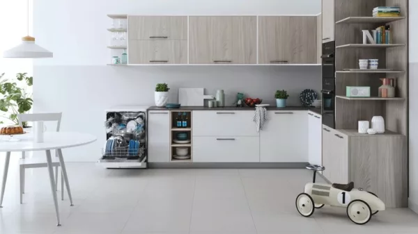 Indesit D2FHK26 Freestanding dishwasher cm. 60 - 14 place settings - white - Image 3