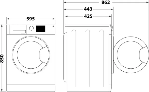 Indesit MTWSE 61294 WKEE washing machine cm. 60 - capacity 6 kg - white - Image 14