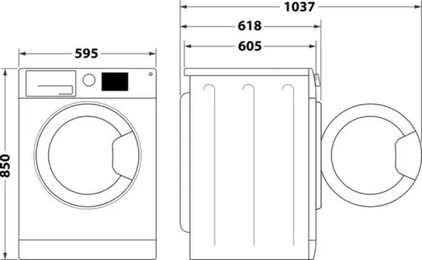 Indesit MTWE 91285 W IT washing machine cm. 60 - capacity 9 kg - white - Image 15
