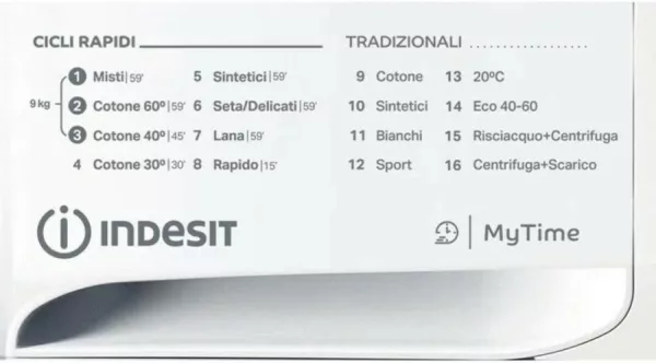 Indesit MTWE 91285 W IT washing machine cm. 60 - capacity 9 kg - white - Image 10
