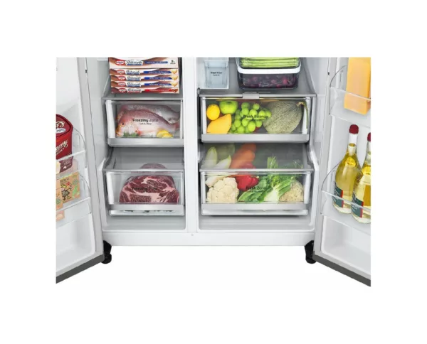 Lg GSLV91MBAD refrigerator with side-by-side freezer cm. 91 hours 179 – lit. 635 - silver - Image 4