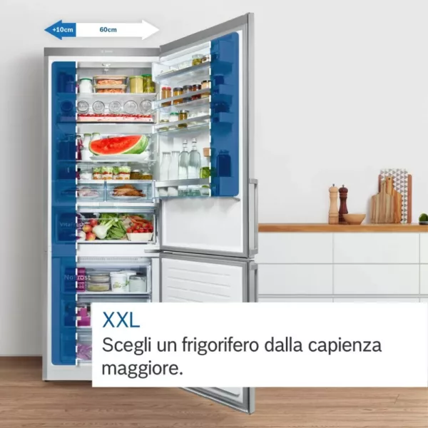 Bosch KGV58VLEAS Series 4 Freestanding refrigerator with freezer cm. 70 hours 191 - l. 503 – stainless steel - Image 7